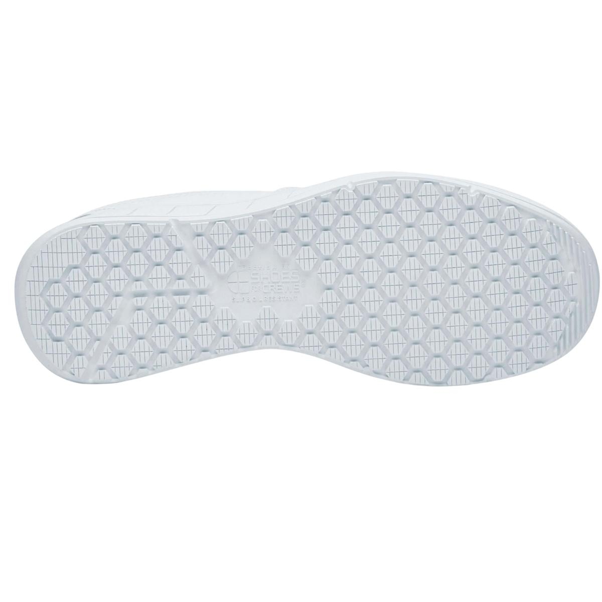 Zapato deportivo blanco en piel y nylon antideslizante