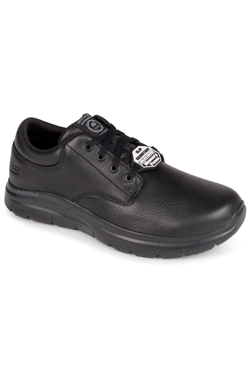 skechers negro de hombre con cordones