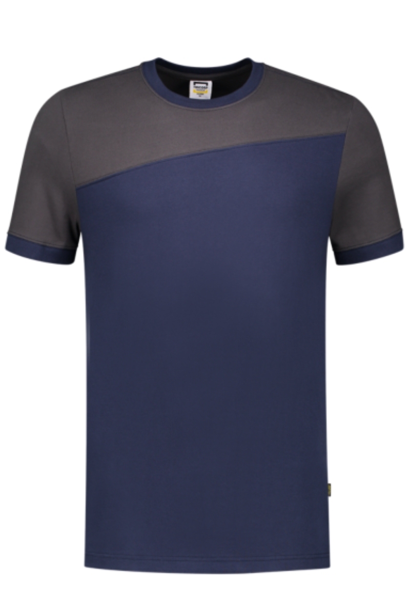 Samarreta màniga curta bicolor blau ink-gris fosc Tricorp 102006