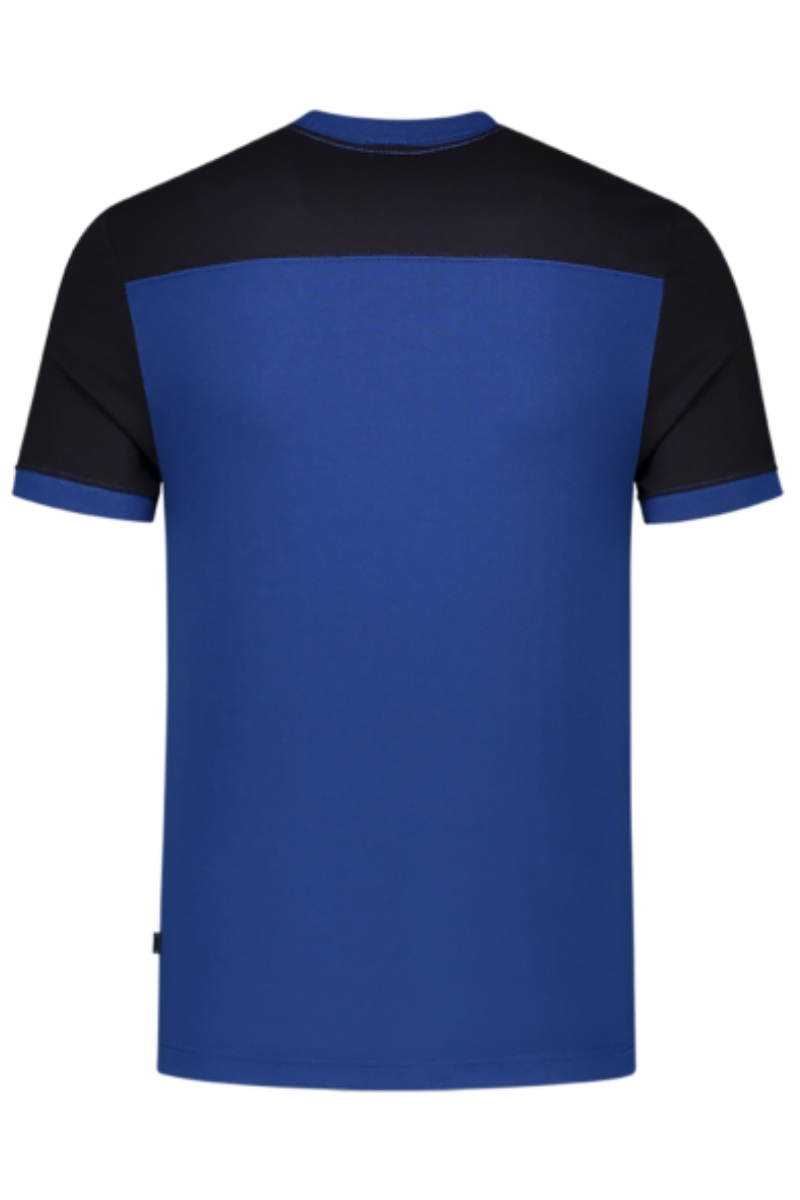 Samarreta màniga curta bicolor blau royal-blau marí