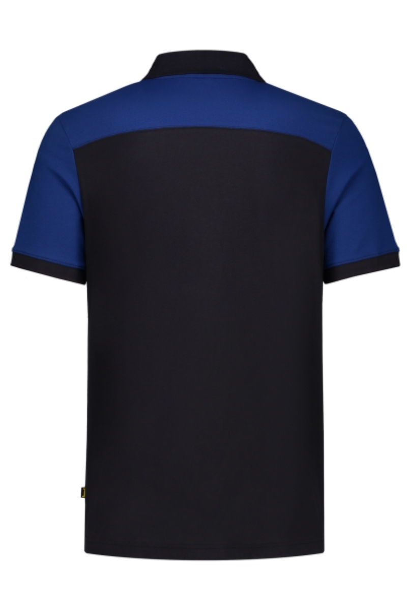 Polo manga corta bicolor azul marino-azul royal