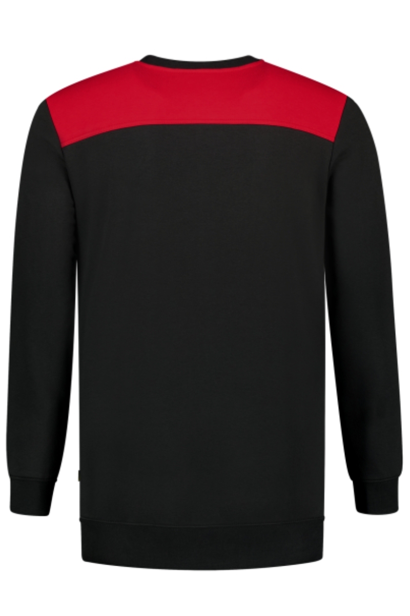 Sudadera bicolor negra-roja