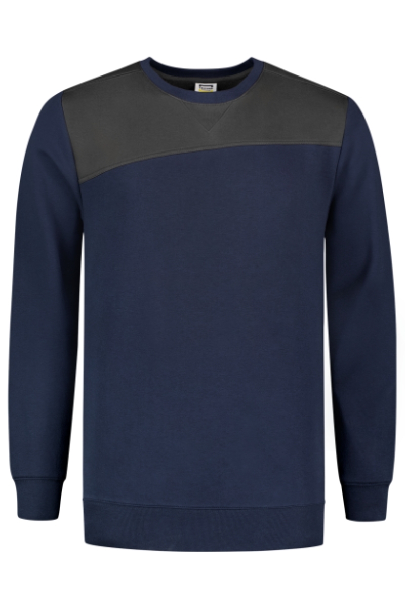 Sudadera de trabajo bicolor azul ink-gris oscuro Tricorp 302013