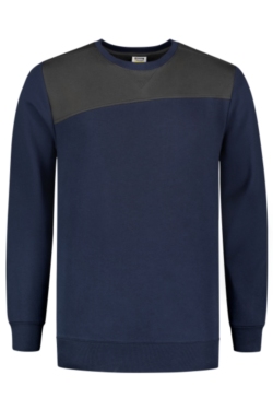 Sudadera de trabajo bicolor azul ink-gris oscuro Tricorp 302013