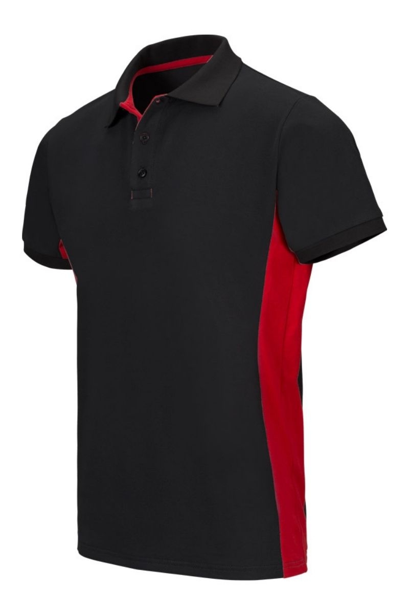 Polo bicolor manga corta para hombre