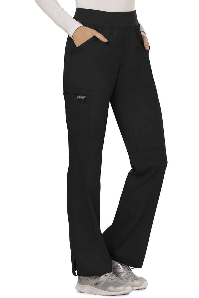 Pantalón sanitario negro cintura elástica Cherokee