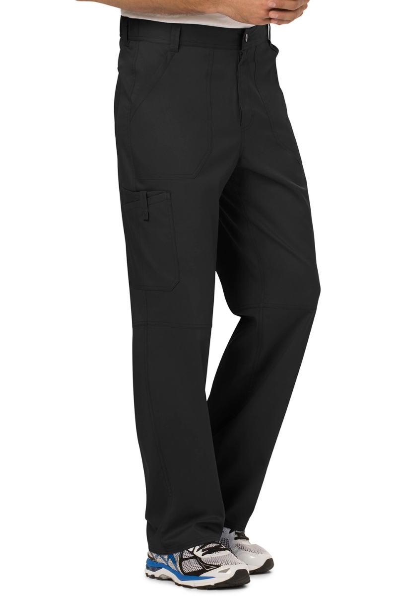 Pantalón sanitario negro con botón y cremallera Cherokee