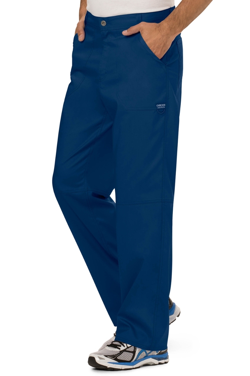 Pantalón pijama Cherokee azul marino con botón y cremallera