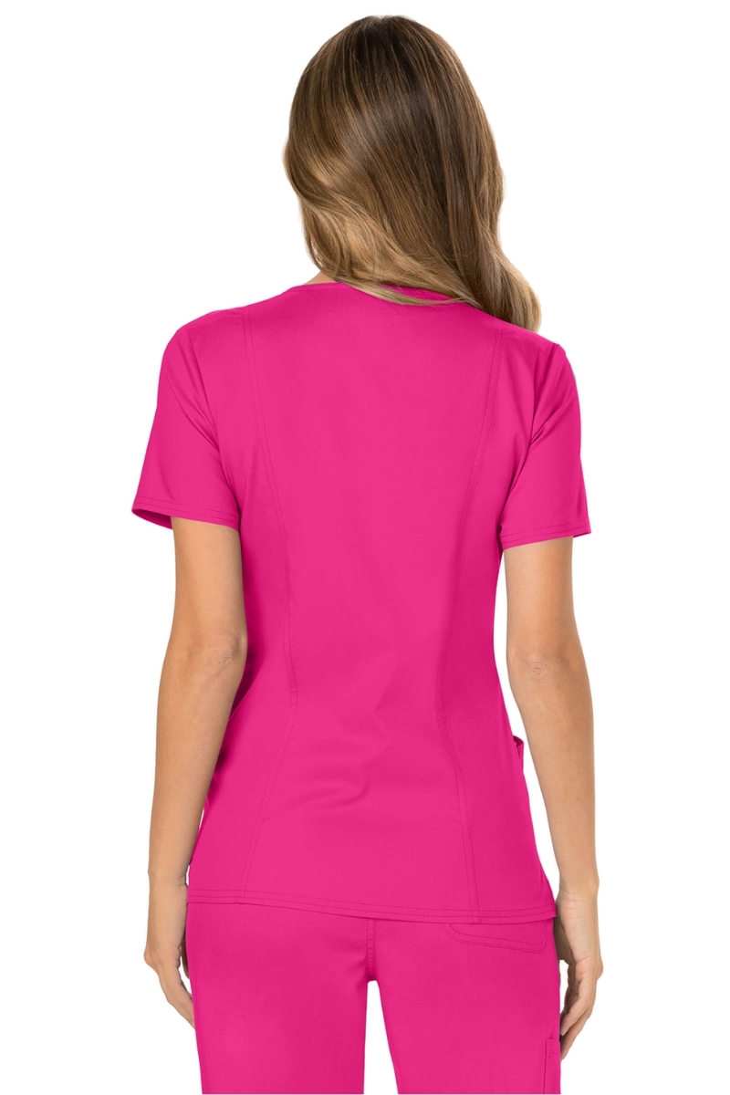 Blusón sanitario de mujer fucsia cruzado Cherokee