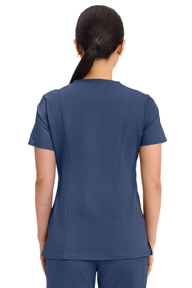 Blusón de mujer azul marino cruzado Cherokee