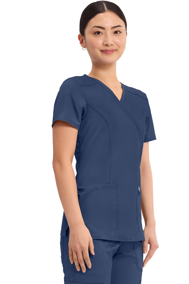 Blusón de mujer azul marino cruzado Cherokee