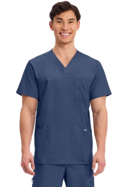 Casaca sanitaria Cherokee cuello de pico azul marino WWE670