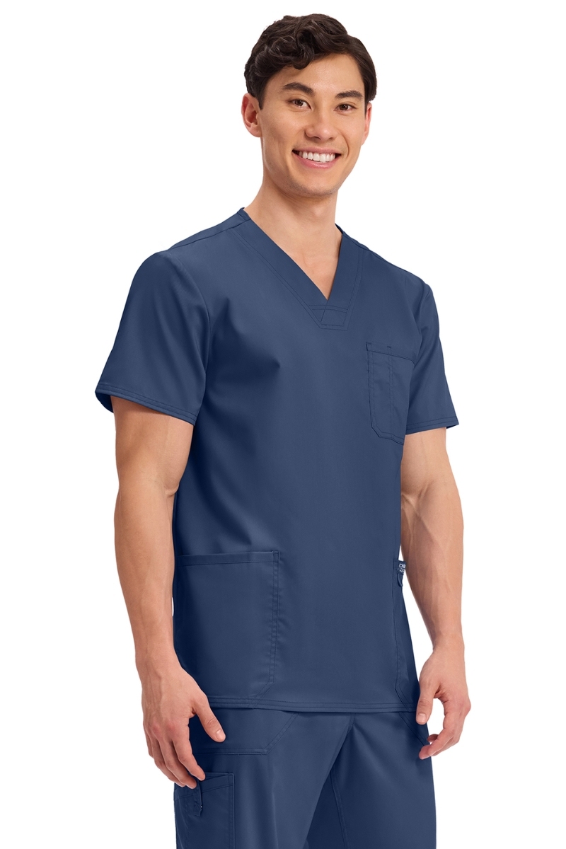 Cuello pico azul marino Cherokee