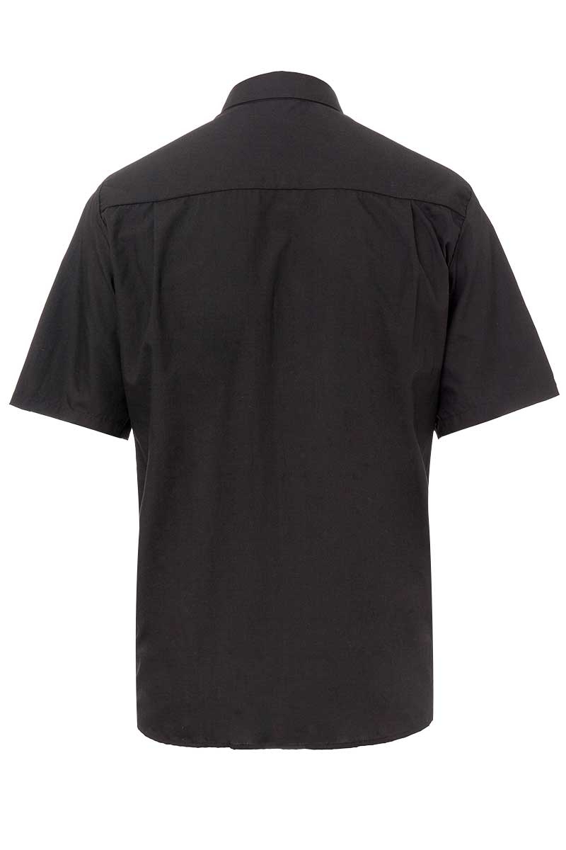 Camisa de hombre artel negra manga corta 1