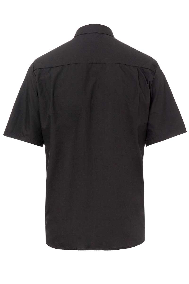 Camisa negra Artel manga corta de hombre