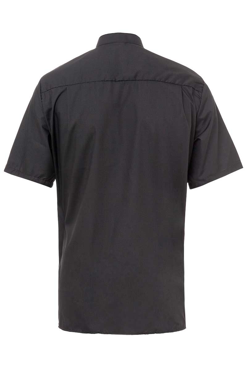 Camisa d'home Artel negra de Coll Mao i màniga llarga 1