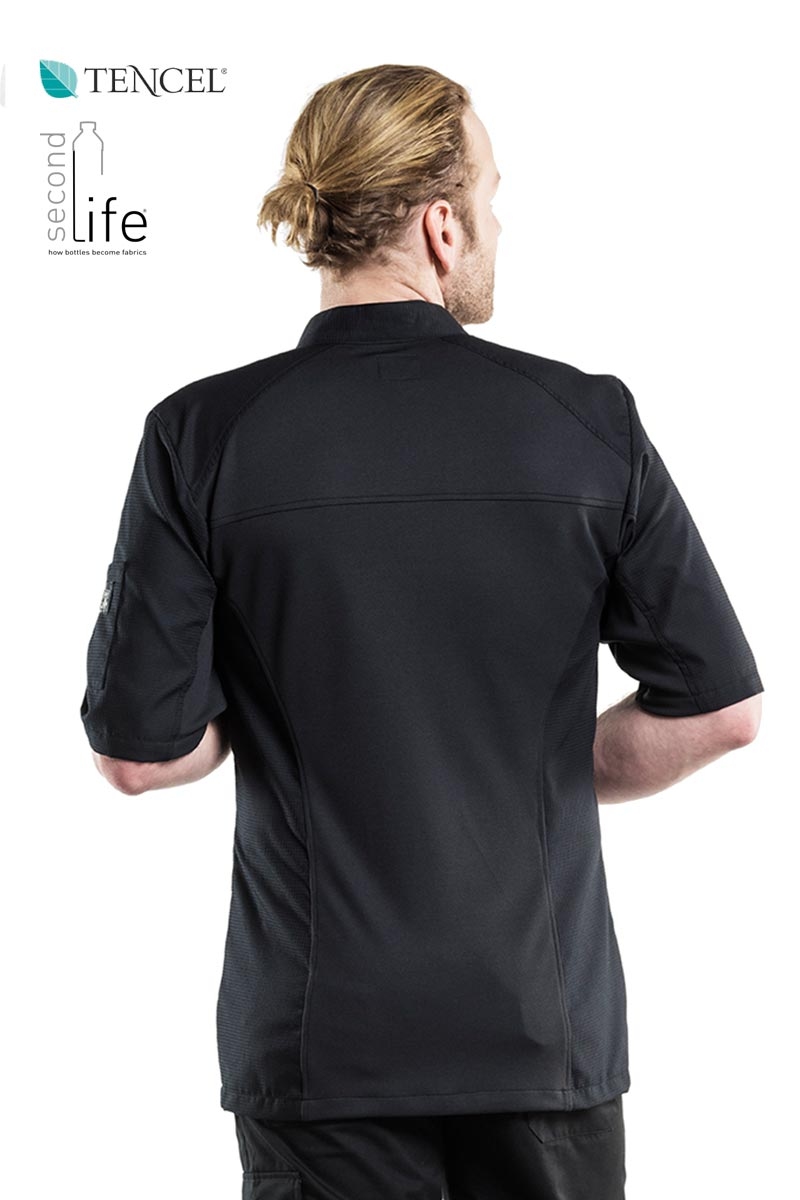 chaqueta de cocina negra salerno sfx