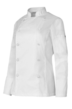 Jaqueta de cuina de dona blanca transpirable