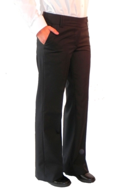 Pantalon de mujer artel negro bajo de cintura
