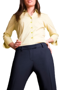 Pantaló Norvil blau de dona Polièster Llana