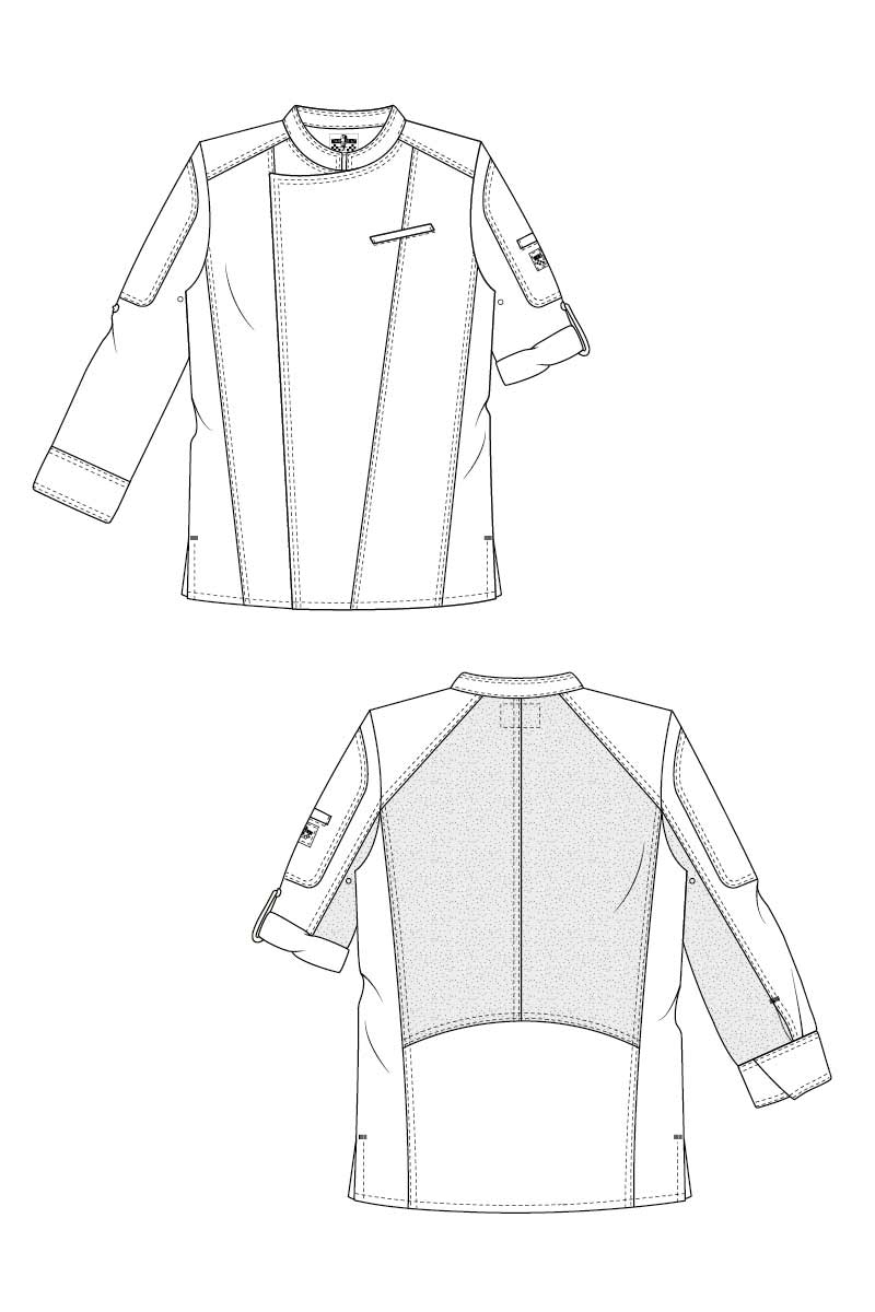 dibuix disseny jaqueta de chef biker fx